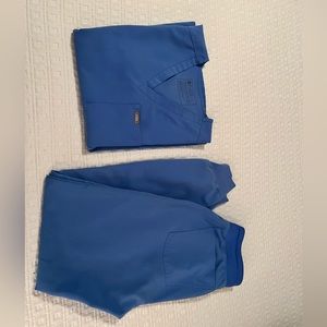 COPY - Figs Srubs, ceil blue.  size xs